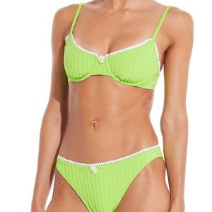 NWT SOLID & STRIPED Daphne/ Tati Bikini Set